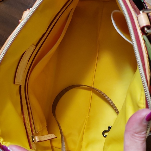 Dooney & Bourke Patent Leather Floral Bag - Picture 5 of 7